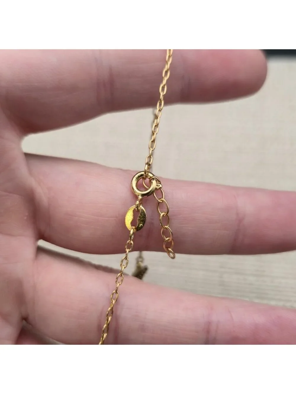 10 Inch Gold Over Sterling Silver Starfish Anklet Bracelet A8155